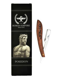 КЛАСИЧЕСКИ БРЪСНАЧ С НОЖЧЕТА ROMAN EMPIRE POSEIDON, КОМПЛЕКТ - SHAVETTE, ДЪРВО 2