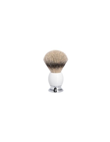 ЧЕТКА ЗА БРЪСНЕНЕ MÜHLE, КОСЪМ ОТ ЯЗОВЕЦ - SOPHIST БЯЛ ПОРЦЕЛАН, SilverTip Badger
