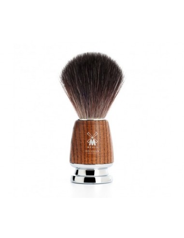 ЧЕТКА ЗА БРЪСНЕНЕ MÜHLE, СИНТЕТИЧЕН ВЕГАН КОСЪМ, ДРЪЖКА ОТ ЯСЕН - RYTMO, Black Fiber