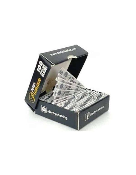 Derby Premium - Single Edge Blades for Shavette ( 100 Blades)