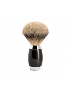 PREMIUM ЧЕТКА ЗА БРЪСНЕНЕ MÜHLE, КОСЪМ ОТ ЯЗОВЕЦ, КАРБОН - EDITION ЧЕРНА , SilverTip Badger