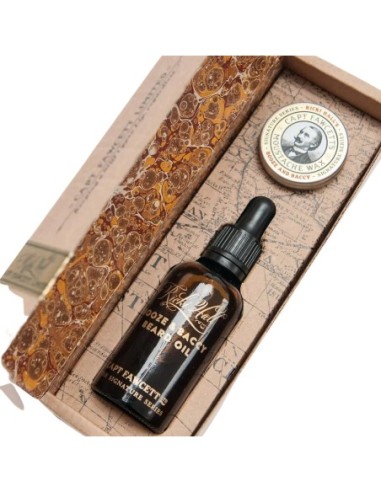 Captain Fawcett Booze & Baccy Oil & Wax Gift Set