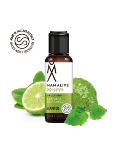 Man Alive Lemon & Bergamot Beard Oil 50ml 2