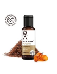 Man Alive Leather & Oud Beard Oil 50ml 2