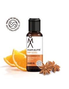 Man Alive Bourbon & Oak Beard Oil 50ml 2