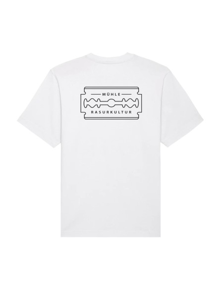 Тениска Mühle Razorblade – бяла, размер L