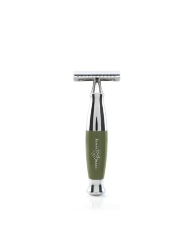 Класическа самобръсначка Edwin Jagger Diffusion R368CRSR – зелена / хром