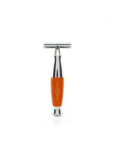 Класическа самобръсначка Edwin Jagger Diffusion R360CRSR – оранжева / хром