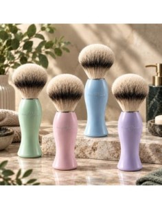 Четка за бръснене Edwin Jagger Lady GRLADSBSYNST – Synthetic Silver Tip, зелена 2