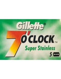 Ножчета за бръснене Gillette 7 o'clock Super Stainless с двойни остриета, 5 бр.