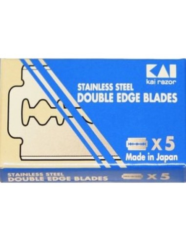 Ножчета за бръснене KAI STAINLESS STEEL с двойни остриета, 5 бр.