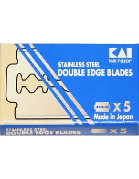 Ножчета за бръснене KAI STAINLESS STEEL с двойни остриета, 5 бр.