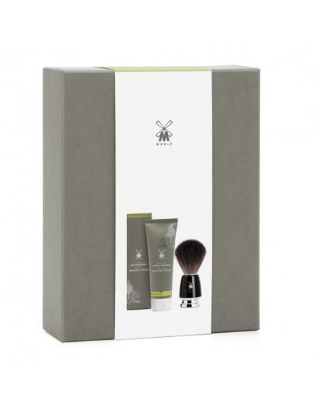 ЛУКСОЗЕН СТАРТОВ КОМПЛЕКТ MUHLE - RYTMO BLACK, КРЕМ ЗА БРЪСНЕНЕ ALOE | Vip-Shave