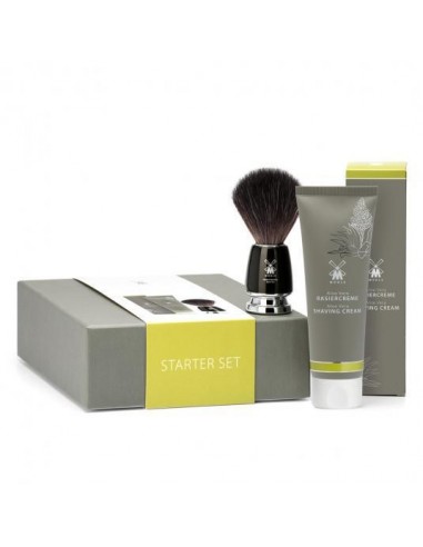 ЛУКСОЗЕН СТАРТОВ КОМПЛЕКТ MUHLE - RYTMO BLACK, КРЕМ ЗА БРЪСНЕНЕ ALOE | Vip-Shave