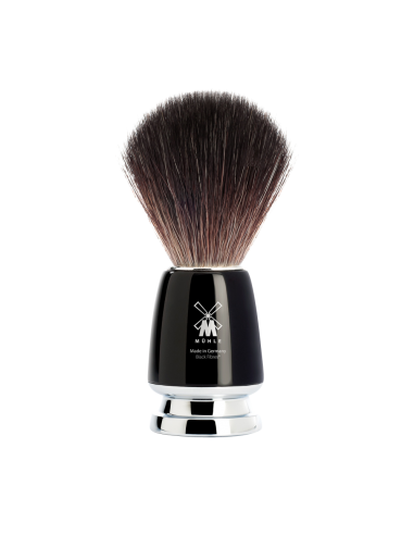 ЧЕТКА ЗА БРЪСНЕНЕ MÜHLE, СИНТЕТИЧЕН ВЕГАН КОСЪМ - RYTMO ЧЕРНА, BLACK FIBER