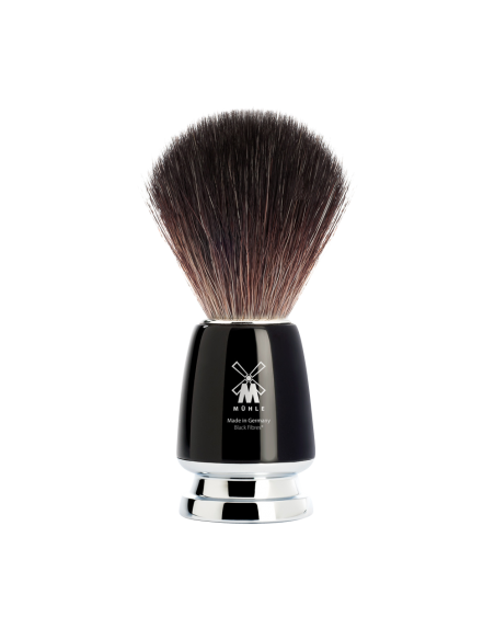 ЧЕТКА ЗА БРЪСНЕНЕ MÜHLE, СИНТЕТИЧЕН ВЕГАН КОСЪМ - RYTMO ЧЕРНА, BLACK FIBER