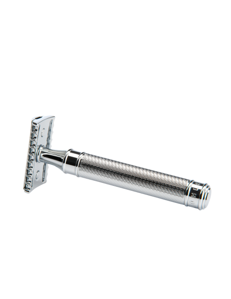 КЛАСИЧЕСКА САМОБРЪСНАЧКА ОТВОРЕН ГРЕБЕН MUHLE - TRADITIONAL ГРАНДИОЗНА, ХРОМ | Vip-Shave